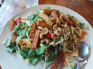 Vietnamese salad with tempeh at Blue Diamond in Chiang Mai
