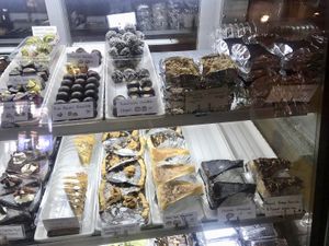 Vegan cakes and chocolate  at Blue Diamond in Chiang Mai