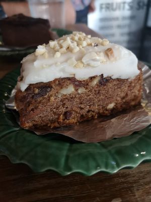 Lovely vegan carrot cake 😍😍😍 at Blue Diamond in Chiang Mai