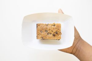 MAGIC CAKE: Homemade cashew butter, chocolate chips

Dairy and gluten-free of course!  at Brightwok Kitchen - The Loop in Chicago