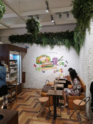 View into the shop at Vege Stand in Tokyo