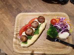 Mushroom Sandwich at Vege Stand in Tokyo