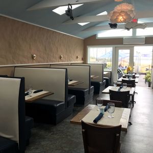 Inside booths at Tin Pan Alley in Provincetown