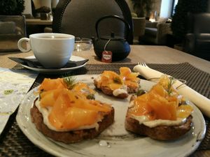 breakfast  at Mandala in Belgrade