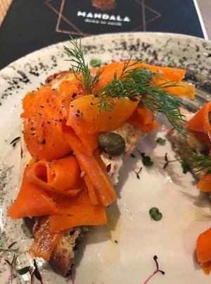 Smoked carrot  at Mandala in Belgrade