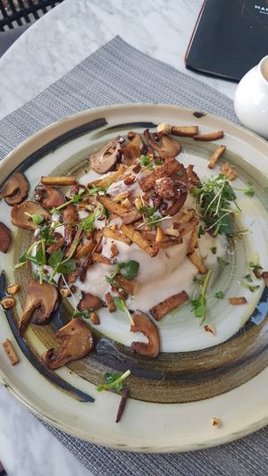 Jacket potato, yummo. at Mandala in Belgrade