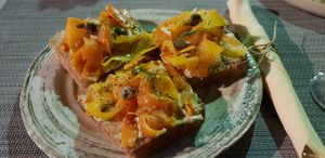 'Salmon' toast  at Mandala in Belgrade