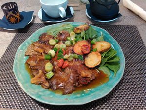 My dish at Mandala in Belgrade