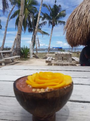 Mango/berry smoothiebowl at SHAKA - Siargao in Siargao