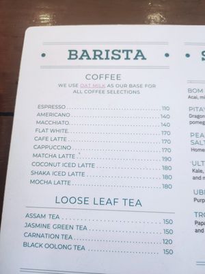 Menu #Veganuary at SHAKA - Siargao in Siargao