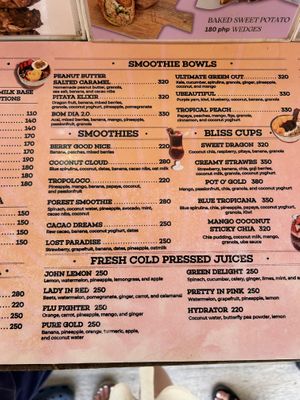 Menu april  at SHAKA - Siargao in Siargao