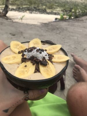 Peanut butter power bowl. Really good !  at SHAKA - Siargao in Siargao