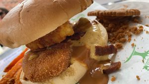 Biscoff Burger 😍 at Bailgate Deli in Lincoln