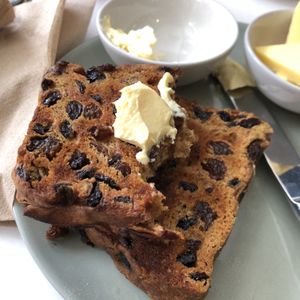 Vegan Plum Bread - delicious! at Bailgate Deli in Lincoln