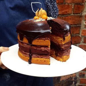 Butternut Squash and Chocolate Cake at Bailgate Deli in Lincoln