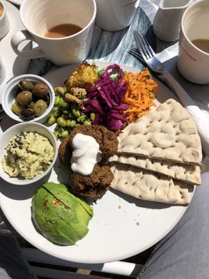 Light Lunch Mezze. Really tasty and very filling.  at Bailgate Deli in Lincoln