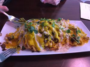 philly cheese fries  at Morels Cafe in Louisville