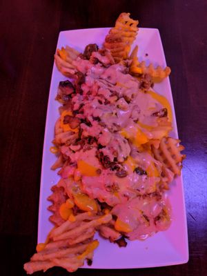 Philly cheesesteak fries at Morels Cafe in Louisville