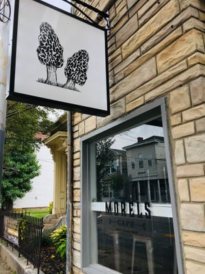 Outside at Morels Cafe in Louisville