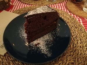 Vegan Sacher at ErbOsteria in Trieste