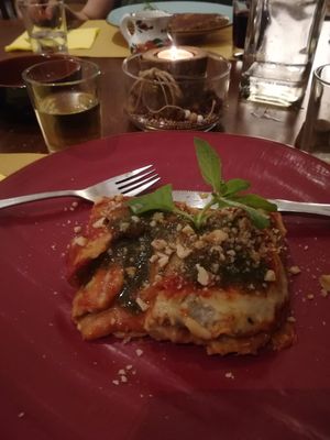 Parmigiana melanzane at ErbOsteria in Trieste