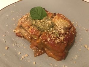 Parmigiana di melanzane vegan  at ErbOsteria in Trieste