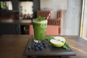 Rich fresh smoothie, with 100% Organic ingredients at Siete Semillas in Malaga