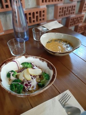 One of ours daily menú  at Siete Semillas in Malaga