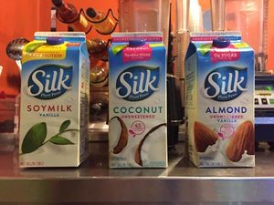 Milk alternative options at Cafe Boba in Kentwood