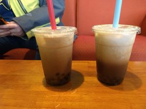 Chai tea with coconut milk at Cafe Boba in Kentwood