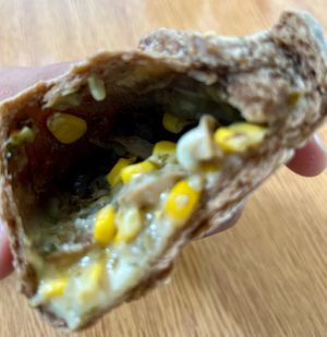 Choclo y queso at Almacen Vegano Ostara in Santiago