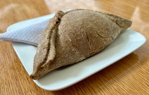 Empanada at Almacen Vegano Ostara in Santiago