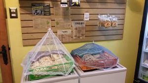 Empenadas at Almacen Vegano Ostara in Santiago