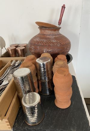 Help yourself water  at Eliane in Sunningdale