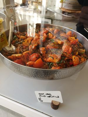 Salad counter at Eliane in Hungerford