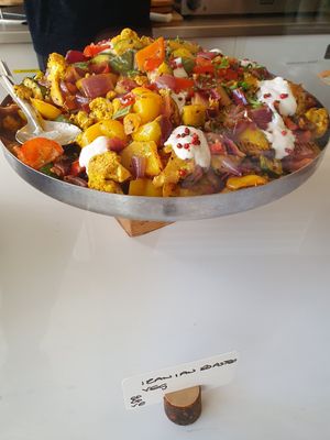 Salad counter at Eliane in Hungerford