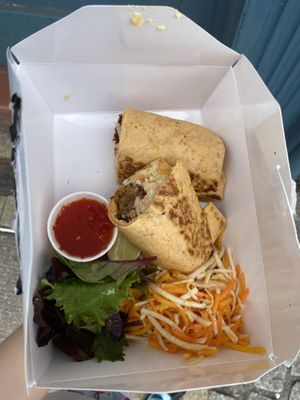 The falafel wrap at The Curious Kitchen in Brixham