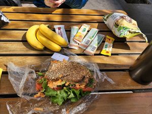 Sandwich and snacks. at L'Organic in Neuchatel