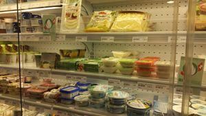 Vegan refrigerated at L'Organic in Neuchatel
