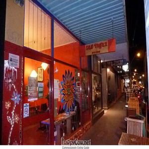 Outside Las Vegan! at Las Vegan Cafe in Collingwood