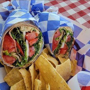 Chicken salad wrap at Bambi's Country Farm Market in High Springs