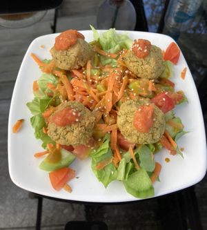 Falafel  at Fratello Vegan in Cuenca