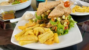 Vegan Club Sandwich at Fratello Vegan in Cuenca