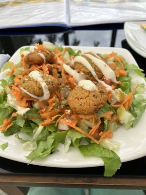 Delicious falafel appetizer.  #Veganuary at Fratello Vegan in Cuenca