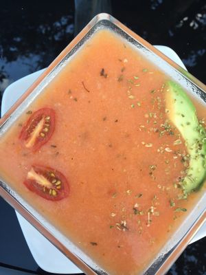 Tomato soup at Fratello Vegan in Cuenca