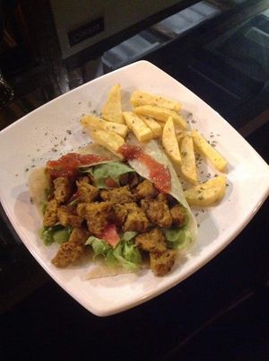 Vegan shawarma  at Fratello Vegan in Cuenca