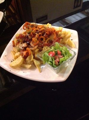 Papas fratello at Fratello Vegan in Cuenca