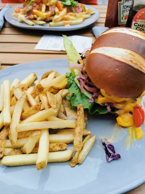 Seitan Burger at Beans&more in Jyvaskyla