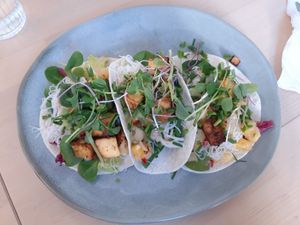 Tofu tacos at Beans&more in Jyvaskyla