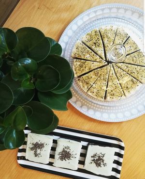 Carrot cake & mint chocolate brownie at Beans&more in Jyvaskyla
